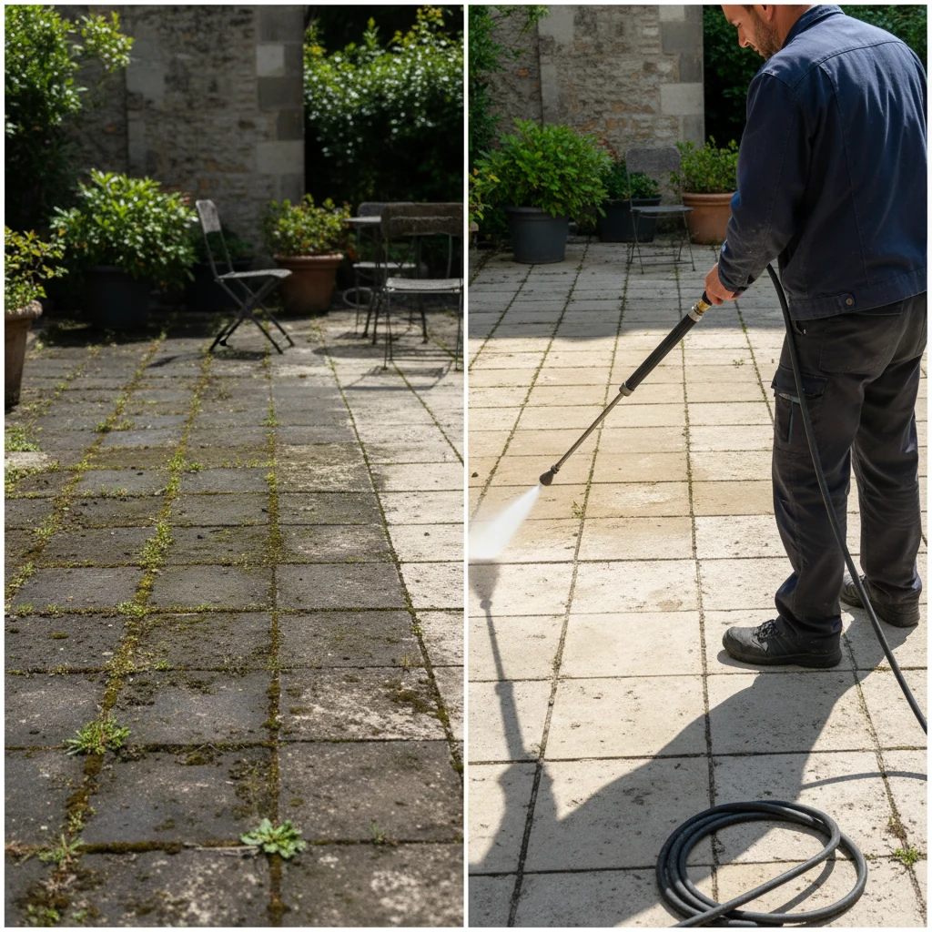 Nettoyage Terrasse Chambéry — résultat professionnel